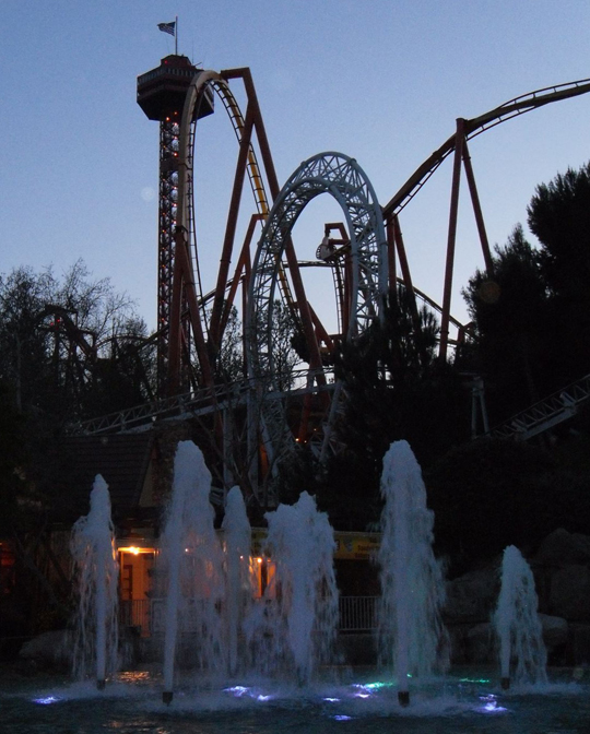 Night falls.